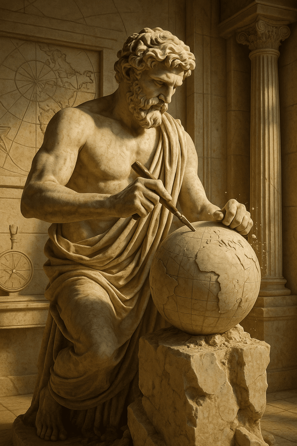 Statue relaxing on the beach — Guy Who Travels case study